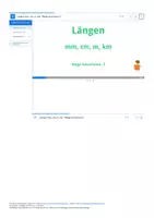 Vorschau - Arbeitsblätter - Reflexion Längen mm, cm, m - Wege berechnen 2 - Deckblatt
