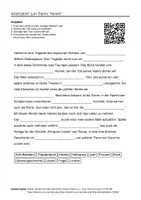 Vorschau - Arbeitsblätter - Arbeitsblätter zum Thema "Hamlet" + Lösung & MP3 + Mindmap + Infografik - Deckblatt