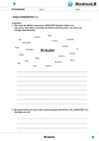 Vorschau - Arbeitsblätter - Kräuter - Arbeitsblätter mit Lösungen - Deckblatt
