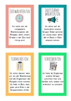 Vorschau - Aufgabenkarten - Gruppenarbeit: Wächterkarten Rollen - Deckblatt