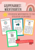 Vorschau - Aufgabenkarten - Gruppenarbeit: Wächterkarten Rollen - Seite 1