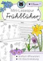 Vorschau - Arbeitsblätter - Mini-Lesespur Frühblüher | 1. Klasse | differenziert - Deckblatt