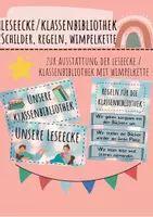 Vorschau - Bildkarten - Komplettpaket: Leseecke/ Klassenbibliothek Ausstattung - Deckblatt