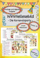 Vorschau - Arbeitsblätter - Minilerntheke Karneval / Fasching - Seite 1