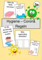 Vorschau - Poster - Hygiene-Corona-Regeln / Hygieneregeln für den Unterricht - Deckblatt