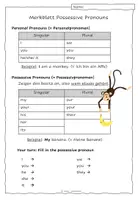 Vorschau - Arbeitsblätter - Merkblatt Possessive Adjectives - Seite 1