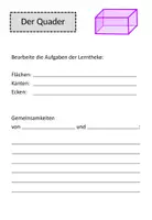 Vorschau - Arbeitsblätter - Forscherheft - geometrische Körper - Seite 3