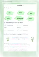 Vorschau - Arbeitsblätter - Digital Worksheets Time Conjunctions - Seite 2