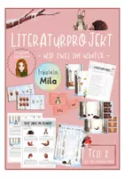 Vorschau - Arbeitsblätter - Literaturprojekt zu "Wir zwei im Winter" - Teil 2 - Deckblatt