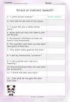 Vorschau - Arbeitsblätter - Digital Worksheets Reported Speech - Seite 1