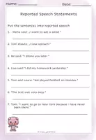 Vorschau - Arbeitsblätter - Digital Worksheets Reported Speech - Seite 3