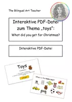 Vorschau - Interaktives Material - Interaktive PDF-Datei Englisch Übung Toys Homeschooling - Deckblatt