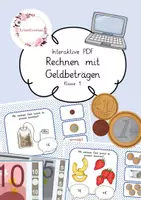 Vorschau - Spiele - Interaktive Pdf - Rechnen mit Geldbeträgen in Klasse 1 - Deckblatt