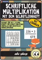 Vorschau - Arbeitsblätter - Schriftliche Multiplikation - Das Selbstlernheft (Einstieg in die schriftliche Multiplikation) - Deckblatt
