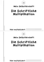 Vorschau - Arbeitsblätter - Schriftliche Multiplikation - Das Selbstlernheft (Einstieg in die schriftliche Multiplikation) - Seite 1