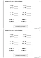 Vorschau - Arbeitsblätter - Schriftliche Multiplikation - Das Selbstlernheft (Einstieg in die schriftliche Multiplikation) - Seite 2