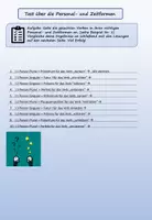 Vorschau - Arbeitsblätter - Test über die Personal- und Zeitformen LMP-2 - Deckblatt