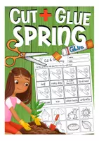 Vorschau - Arbeitsblätter - Spring Cut & Glue (Lesen und Kleben) Englisch - Deckblatt