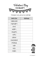 Vorschau - Arbeitsblätter - Valentine's Day Bundle - Englisch (Klasse 3 bis 6) - Seite 1