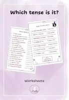 Vorschau - Arbeitsblätter - Which Tense is it? Worksheet Mixed Tenses - Deckblatt