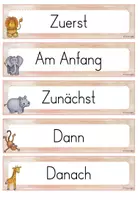 Vorschau - Merkblätter - Tierisch starke Satzanfänge - Tafelmaterial - Seite 2