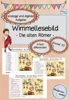 Vorschau - Arbeitsblätter - Wimmellesebild / Lesespur - Die alten Römer - (digitale/interaktive) und analoge Aufgabe) - Deckblatt