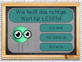 Vorschau - Interaktives Material - interaktive PDF: At school - Classroom Language - Verben - Seite 2