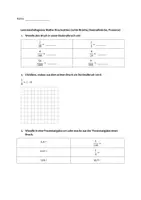 Vorschau - Test - Kurze Lernstandsdiagnose Bruchzahlen (Mathe 6) - Seite 1