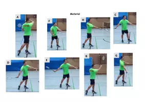 Vorschau - Arbeitsblätter - Arbeitsblatt - Badminton - Bewegungsanalyse des hohen Aufschlages - Seite 1