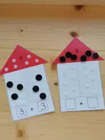 Vorschau - Stationenlernen - Freiarbeitsmaterial Rechenhäuser Zahlenraum 10 - Deckblatt