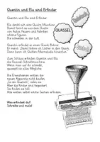 Vorschau - Stundenentwürfe - Lustiger Lesetext zum Qu qu in verschiedenen Schwierigkeitsstufen, mit Kreativauftrag - Seite 2