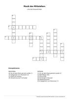 Vorschau - Spiele - Kreuzworträtsel zu: Musik im Mittelalter - Seite 2