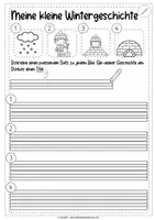 Vorschau - Unterrichtsreihen - Meine kleine Wintergeschichte | Bildergeschichten schreiben - Seite 2