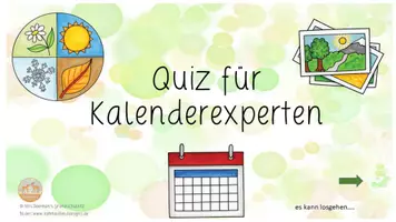 Vorschau - Interaktives Material - Interaktives Quiz Kalender / Jahr - Seite 3