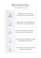 Vorschau - Mal- und Bastelvorlagen - Malgeschichte Engel - Seite 1