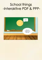 Vorschau - Arbeitsblätter - SCHOOL THINGS - MATERIALPAKET - Seite 1