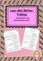 Vorschau - Arbeitsblätter - Lese-Mal-Blätter Frühling 3-fach differenziert - Deckblatt