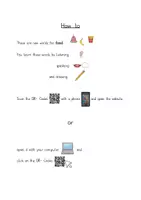 Vorschau - Unterrichtsreihen - Einführung / Übung Wortschatz Food Homeschooling / QR Codes - 1./2. Klasse - Seite 1