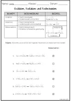 Vorschau - Arbeitsblätter - Arbeitsblatt zum Thema Oxidation, Reduktion und Redoxreaktion - Seite 3