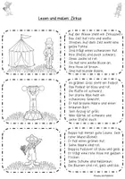 Vorschau - Arbeitsblätter - Lese-Mal-Blätter Zirkus Klasse 1 und 2 - Seite 2