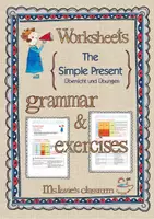 Vorschau - Arbeitsblätter - The Simple Present - Übersicht und Übungen - Deckblatt