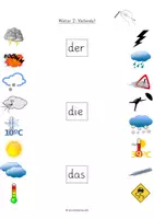 Vorschau - Arbeitsblätter - DaZ-Material zum Wortschatz: "Wetter" - Seite 3