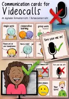 Vorschau - Bildkarten - Communication Cards for Video Calls - Deckblatt