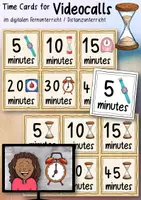 Vorschau - Bildkarten - Time Cards for Video Calls / Lessons - Deckblatt