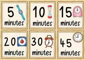 Vorschau - Bildkarten - Time Cards for Video Calls / Lessons - Seite 3
