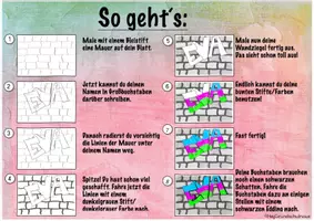 Vorschau - Stundenentwürfe - Schritt-für-Schritt Anleitung Graffitikunst - Seite 3
