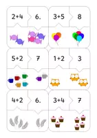 Vorschau - Fördermaterial/Inklusion - Additionsgeschichten bis 10 - Puzzles - Seite 3