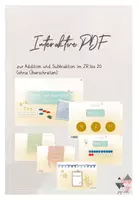 Vorschau - Spiele - Interaktive PDF zur Addition und Subtraktion im ZR bis 20 #Hybridunterricht - Deckblatt