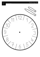 Vorschau - Unterrichtsreihen - Die Uhr (Bastelvorlage + Arbeitsblätter) - Seite 1