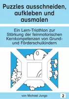 Vorschau - Arbeitsblätter - Die Feinmotorik stärken: Tierpuzzles 2 - Deckblatt